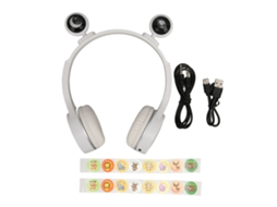 Fones Bluetooth LAXISCREED Infantil com Luz Led e Microfone