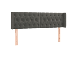 Headboard, Headboards Vidaxl Cinzeto Veludo (147 X 16 X 78/88 Cm)