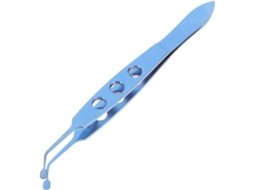 Pinça De Metal Com 3 Furos (3x4) Para Massagem E Desobstrução De Glândulas Nos Olhos.