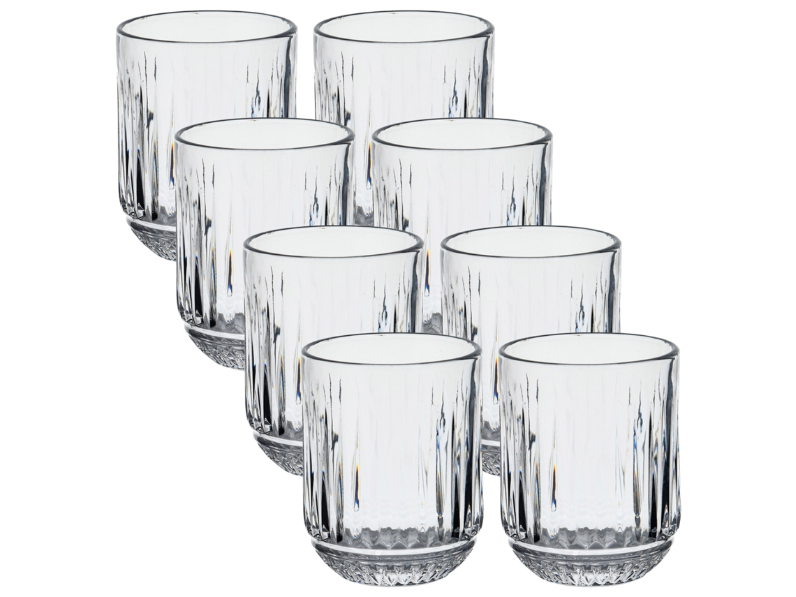 Conjunto 8 Copos Vidro Transparente San Ignacio 300ml