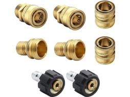 Kit De Conexão Rápida 3/8" 3/4" Com Bocal Cobre, Adaptador