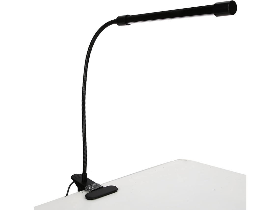 Luminária De Mesa Com Carregamento Usb, Luz Ajustável Para Leitura, Preta, 1 Unidade