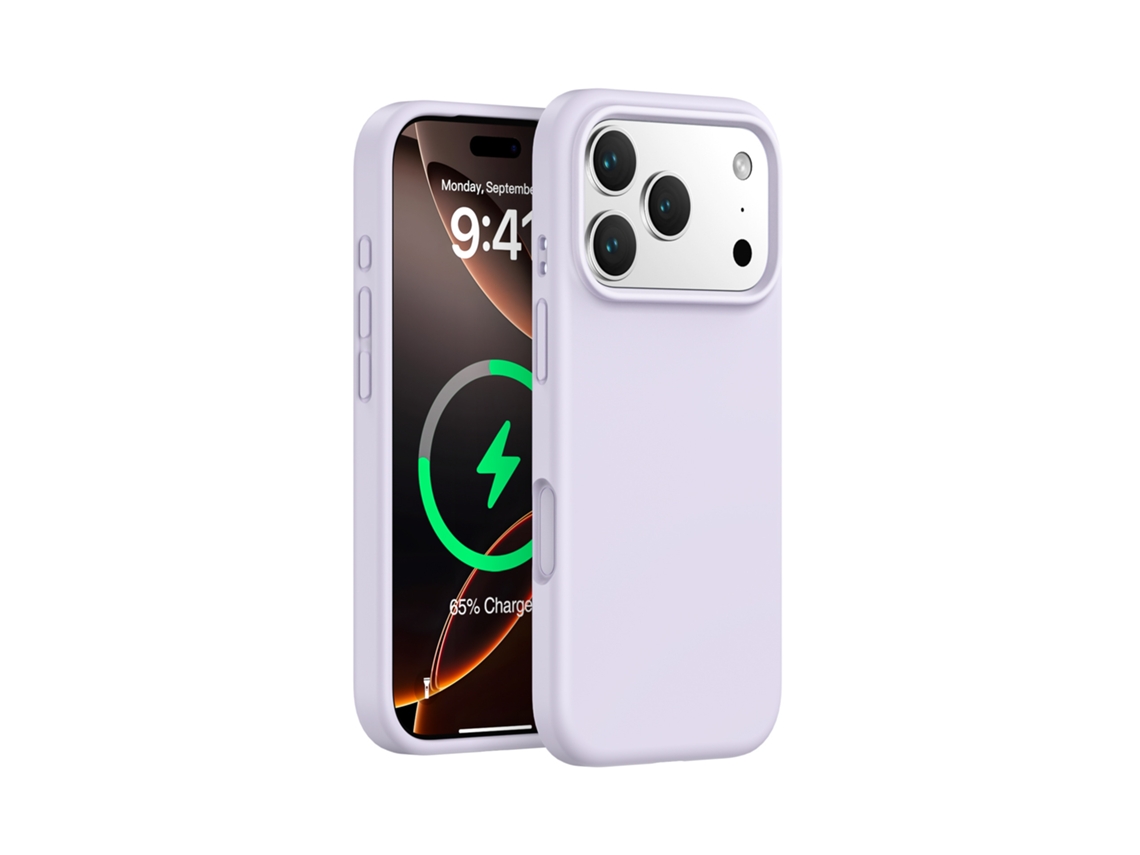 (roxo, Iphone 17) Capa Magnética Para Iphone, Em Silicone Líquido De Cor Sólida, Proteção Em Peça Única.
