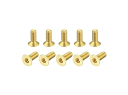 50 Parafusos Cabeça Escareada M3 0 5x8mm Latão CHABERLU