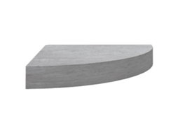 Wall Corner Shelf, Wall Corner Shelves Vidaxl Cinzeto Mdf (25 X 25 X 3.8 Cm)