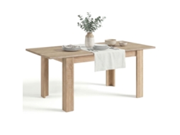 Mesa de jantar extensível 140-190x90 cm Sira Carvalho canadiano 190 x 78 x 90 cm
