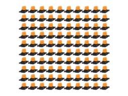 100 Válvulas De Água De Pvc 4/7 Para Irrigação Jardim Sementeira