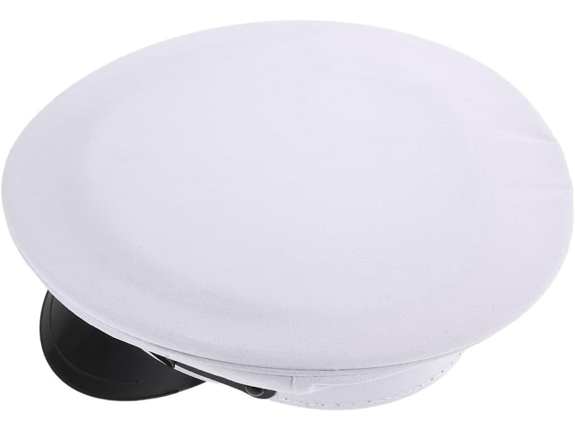 Chapéu Plano Branco Clássico Para Homens E Mulheres, Acessório Náutico Para Cosplay Com Aba Larga.