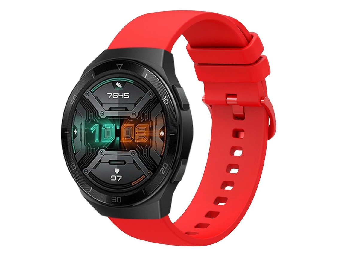 Pulseira De Silicone Macio De Cor Sólida Para Huawei Watch Gt 2e 22mm