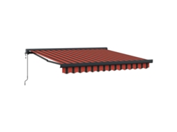 Toldo Retrátil 3x2,5 M Tecido e Alumínio Laranja e Castanho MAISON EXCLUSIVE