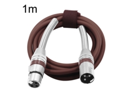 Cabo Lurelia XLR Macho/Fêmea 3 Pinos 1 M, para Microfones, PC e Computador