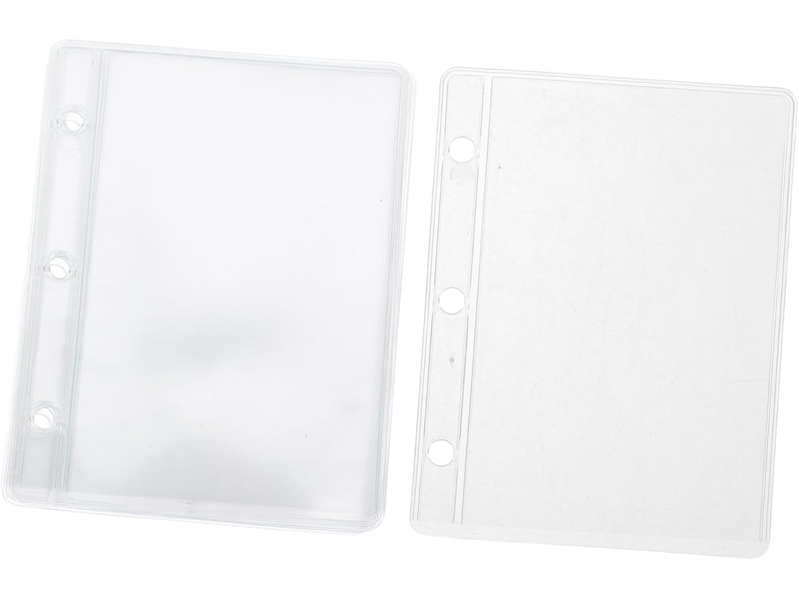 Mini Pastas Reutilizáveis Com 3 Furos, Em Pvc Transparente, Multiuso, Antifricção, Para Organização Gokoco