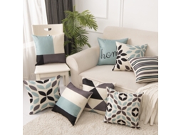 Conjunto De 9 Capas De Almofada 45 X 45 Cm Almofadas Decorativas Modernas E Macias