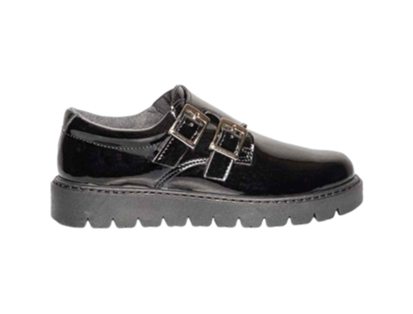 Sapatos TITANITOS Patente Blucher Fivelas Pele Preto (37)