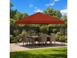Vidaxl Gazebo 3 X 3 M Terracota Poliéster E Aço 190 Gsm