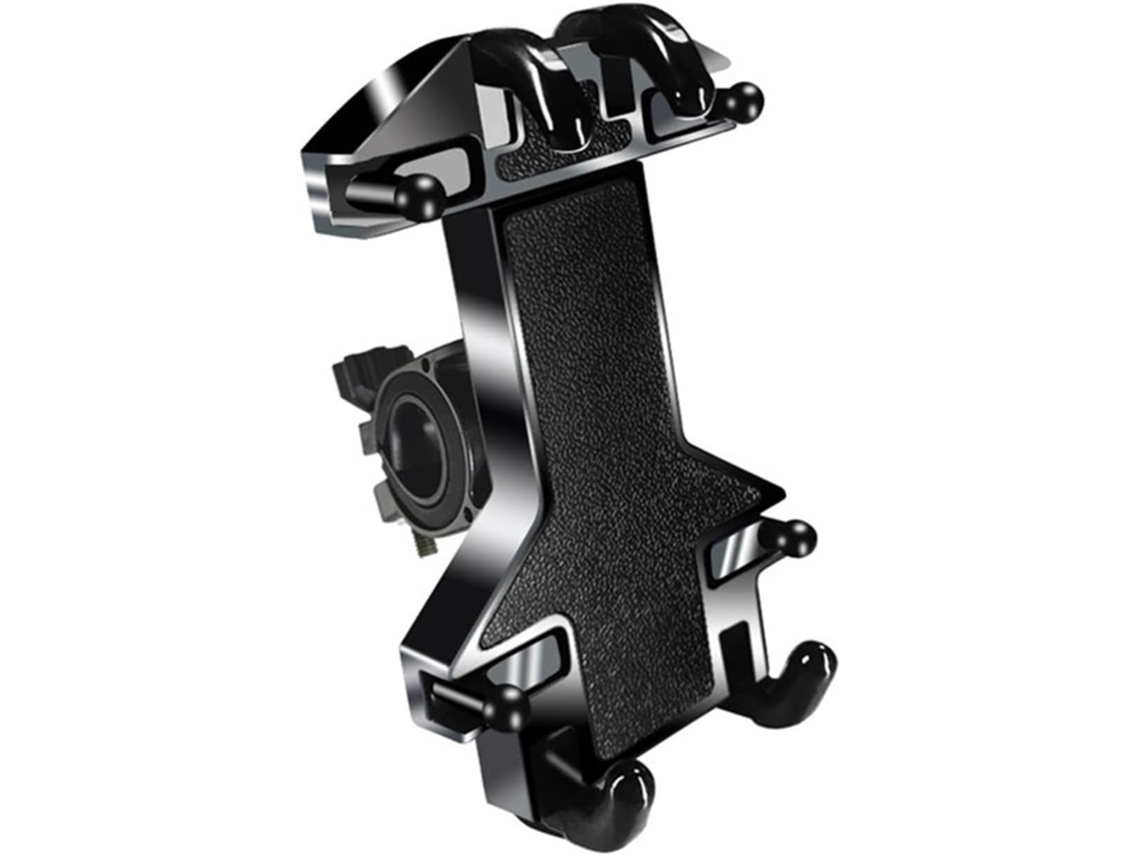 Suporte para Celular de Motocicleta Projetado para Compatibilidade com Diversos Dispositivos e Absorção de Impacto JIAPEI (preto)