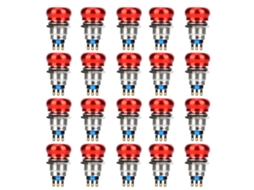 Botões De Emergência 20 Pcs Sunflare 1no 1nc Auto-bloqueio Ip65 Ik08 440v 10a
