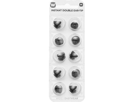 Widex COSELGI Pontas Auriculares Dome Ponta Alto-Falantes Tubo Fino Easywear Ponta Auricular Dupla Instantânea M