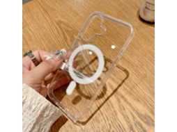 Capa Transparente Magnética Para Iphone 17 Pro Com Botão De Pressão.