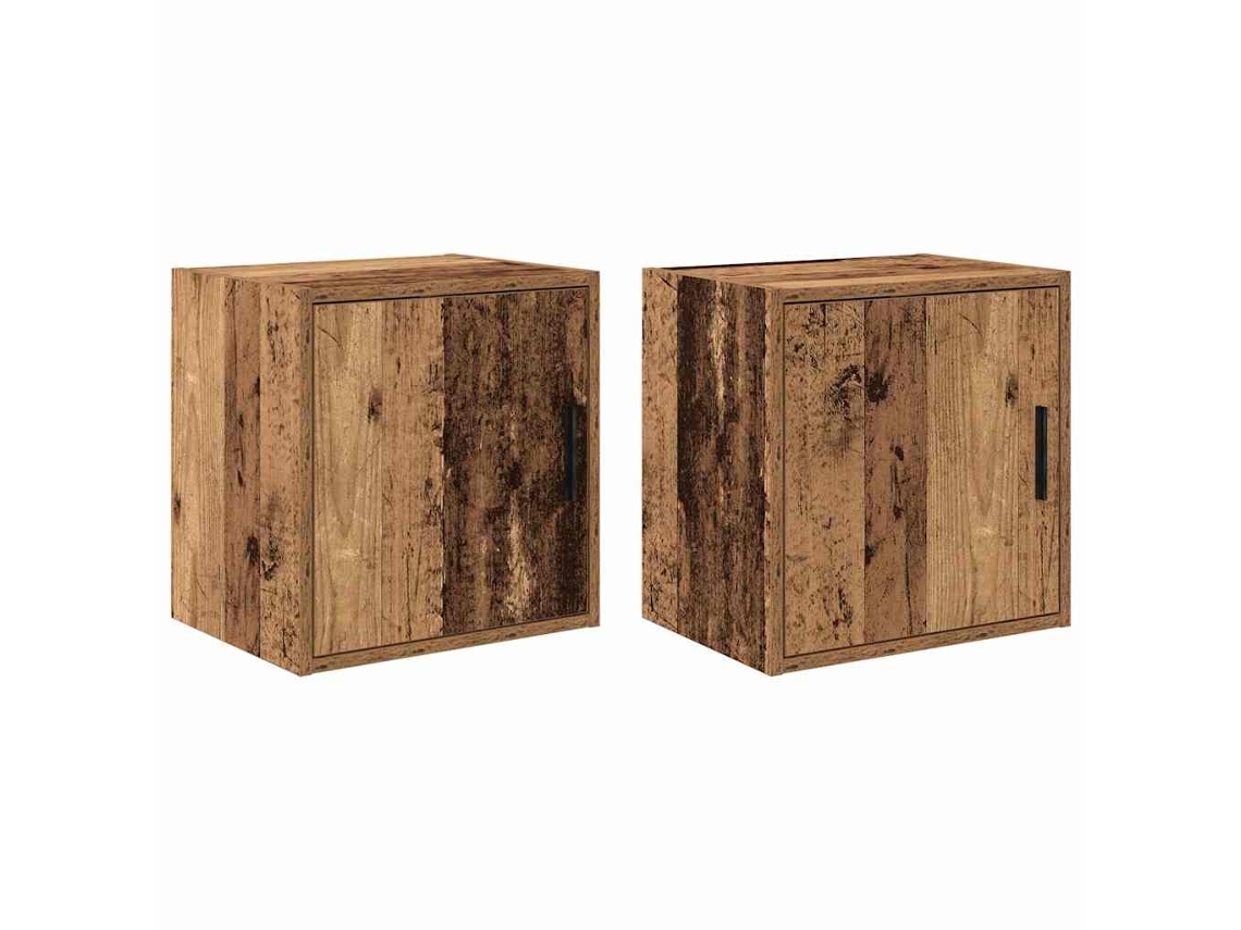 Vidaxl Armários De Parede Para Garagem 2 Pcs Derivados De Madeira