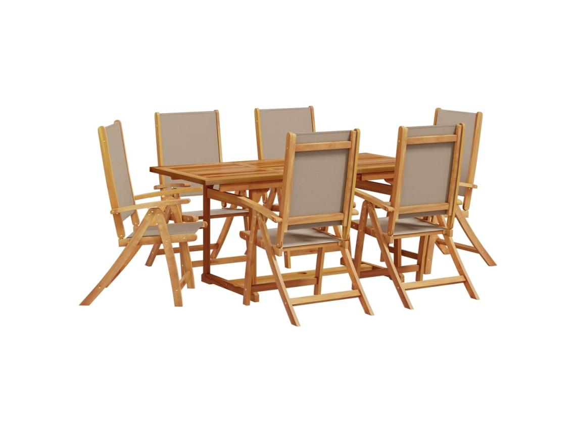 Garden Dining Set, Garden Dining Sets Vidaxl Marrom Madeira De Acácia (n/a)