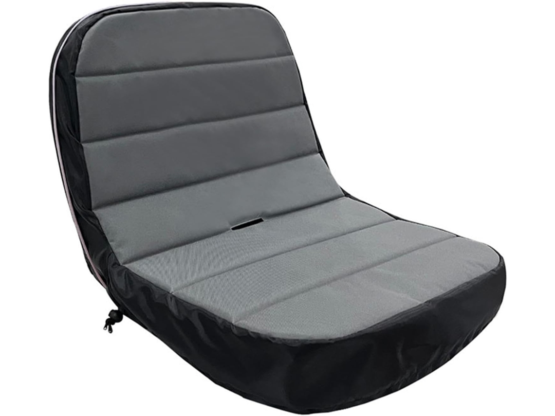 Capa Para Assento De Cortador Grama Cinza – Tecido Oxford 600d Em Pvc Com Acolchoamento Espuma 35x 39x 50cm Proteção