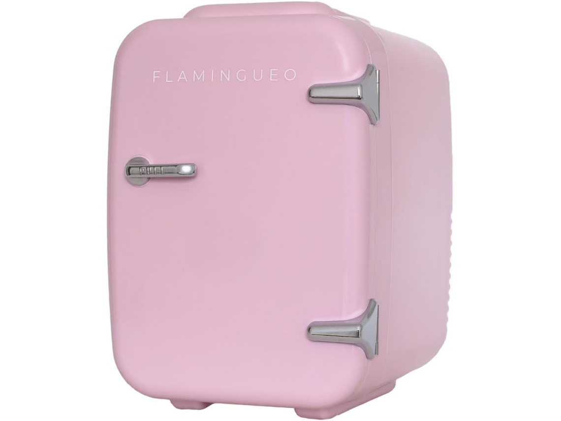 Mini-Frigorífico 4L Quente e Frio 220/12V Rosa FLAMINGUEO