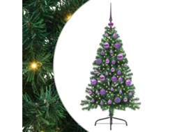 Conjunto 1 Decoração De Árvore De Natal Vidaxl Verde Pvc (120 Cm)