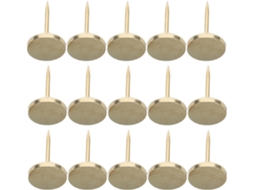 Alfinetes metálicos Alipis, com faixa dourada de zinco e cabeça plana, para quadros de avisos e decoração de mesas.