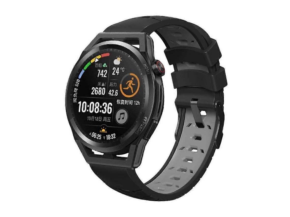 Pulseira De Silicone Trapezoidal De Três Fileiras Para Samsung Galaxy Watch 46mm