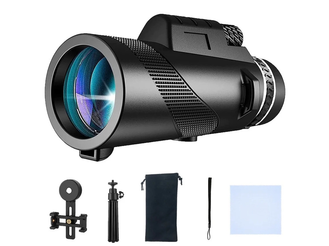Telescópio Monocular Monóculos Para Adultos De Alta Potência Com Suporte Para Smartphone E Tripé Monóculo Prisma Bak 4 Para Observação De Bestvite