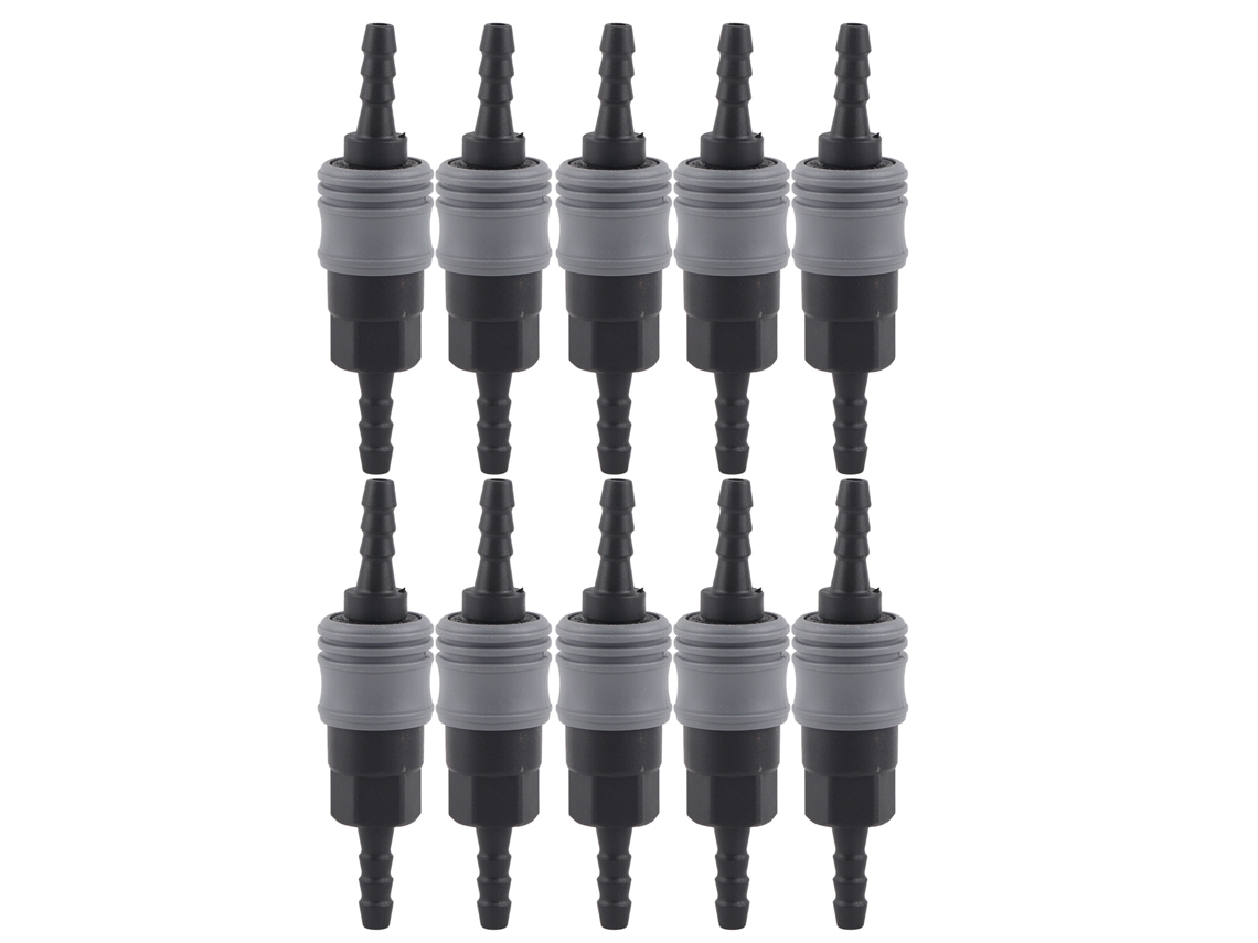 Conector Rápido Auto-bloqueável C De Aço Plástico Para Tubo De Ar 8mm (20) Acessório Neumático