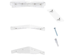 Conjunto De 3-prateleiras Acrílico Para Parede, Solução De Armazenamento Flutuante E Sem Danos, Prateleira De Canto