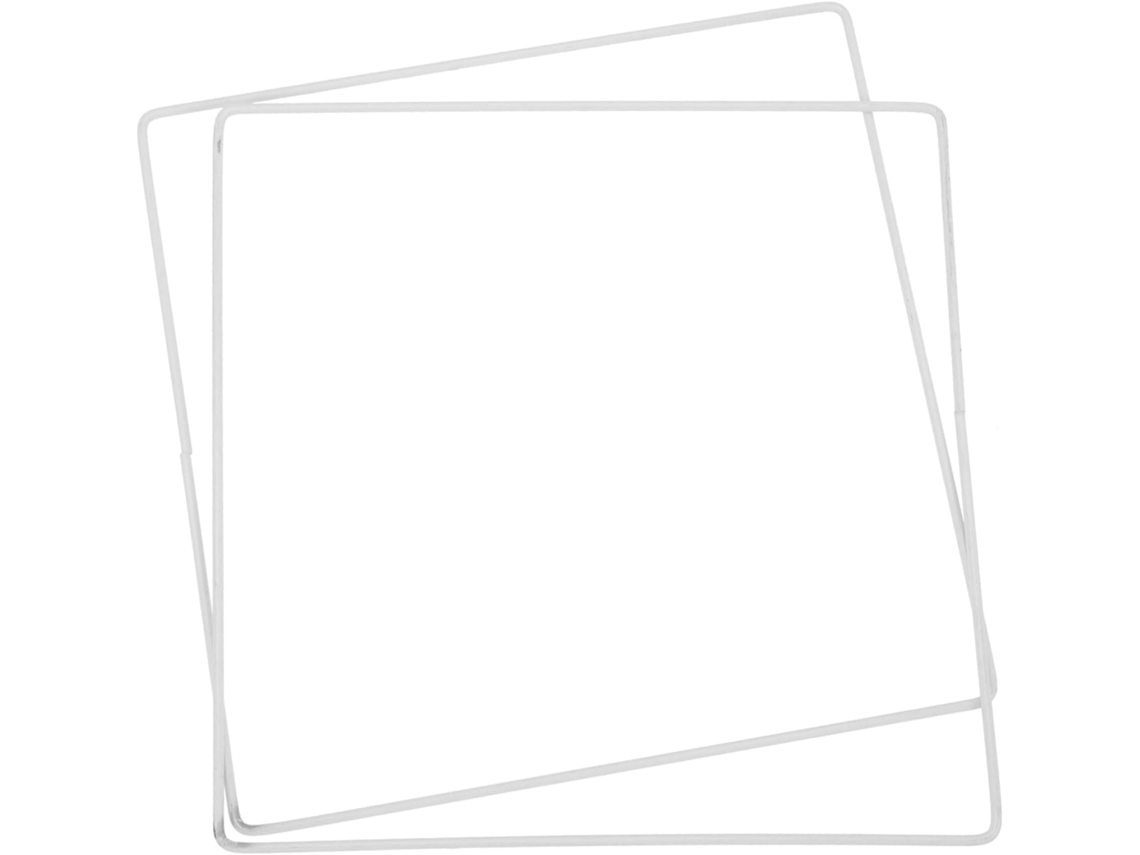 Suporte Quadrado De Ferro De 25 Cm, Anel De Metal Resistente, Protetor Leve Para Luminária Diy, Acessório.