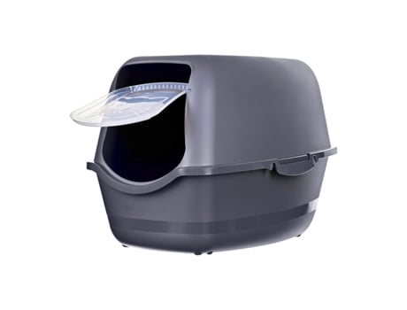 Caixa De Areia Para Gatos Diamentiq Baya (antracite Plástico 40 X 38,7 X 55,5 Cm)