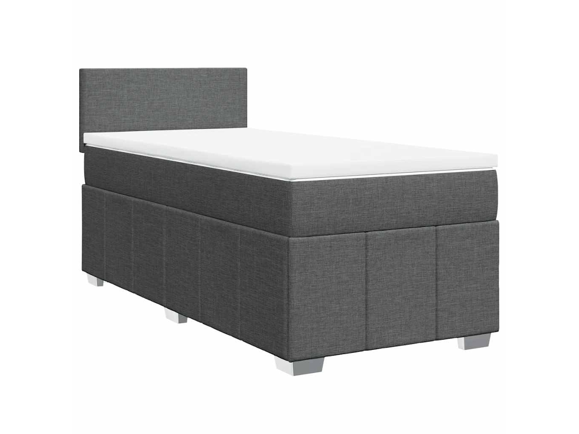 Box Spring Bed, Box Spring Beds Vidaxl Cinzeto Tecido (80 X 200 Cm)