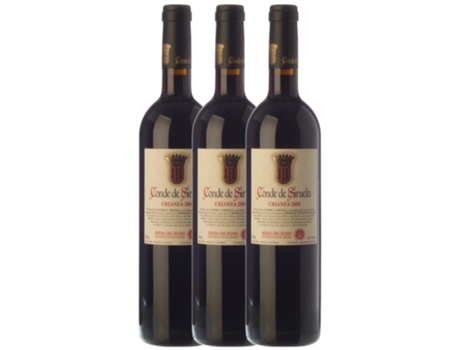Vinho FRUTOS VILLAR Frutos Villar Conde Siruela Tempranillo Ribera Del Duero Crianza (0.75 L - 3 unidades)