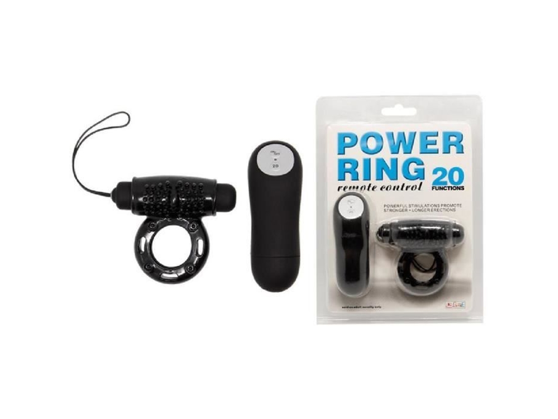Anel Vibratório - Baile - Power Ring - 20 Velocidades - Tpr - Controle Remoto