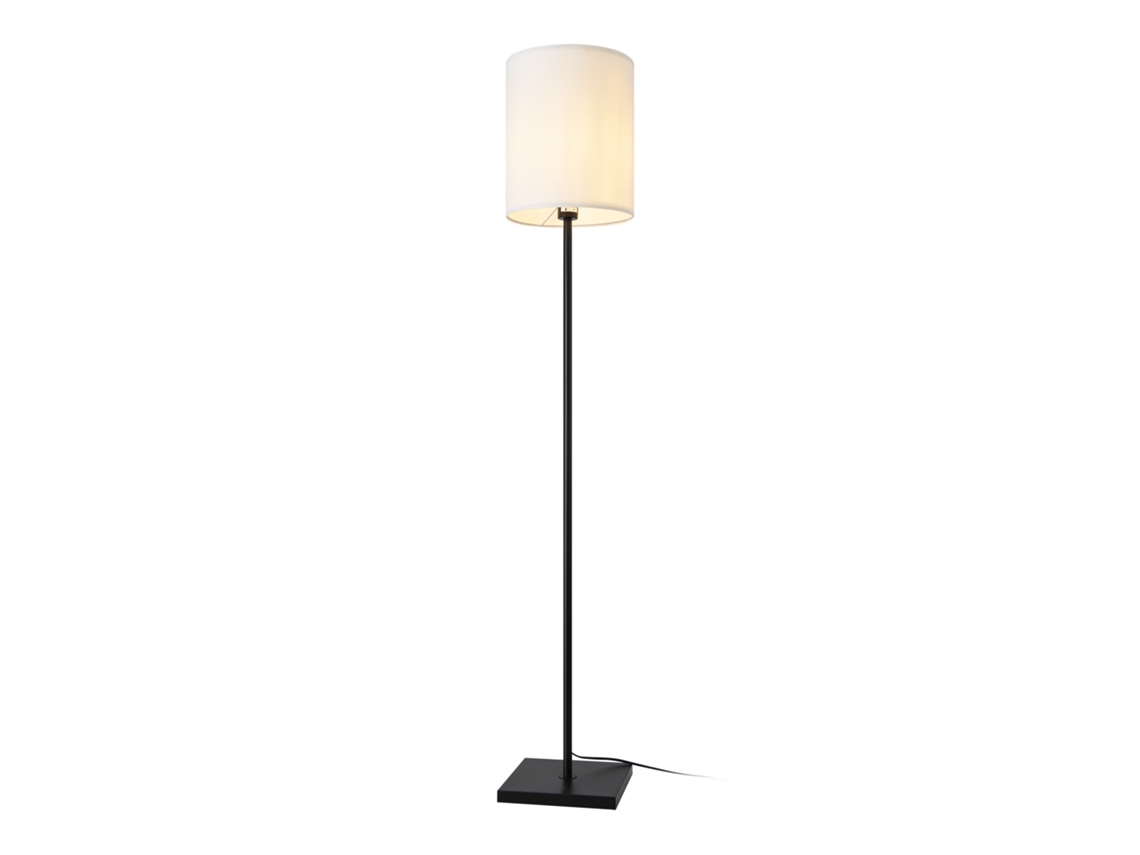 Candeeiro de Pé Solna 1 X E27 60W Metal Têxtil 158X24X24 Cm Preto Branco LUX.PRO LUX.PRO.