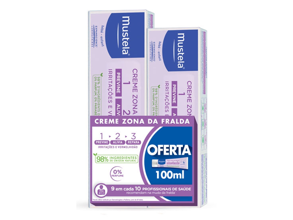 Creme Zona Fralda MUSTELA 100 ml+ Of 50 ml