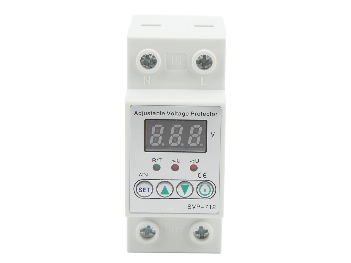 Protector De Sobrecarga E Baixa Tensão Ajustável Com Reinício Automático Retardado 220v