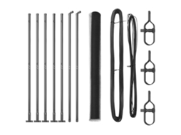 Conjunto 1 Poste De Cerca Vidaxl Cinzento Aço (10 X 1,4 M)