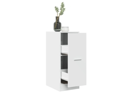 Vidaxl Armário De Boticário Branco 30x41x77,5 Cm Madeira Engenheirada