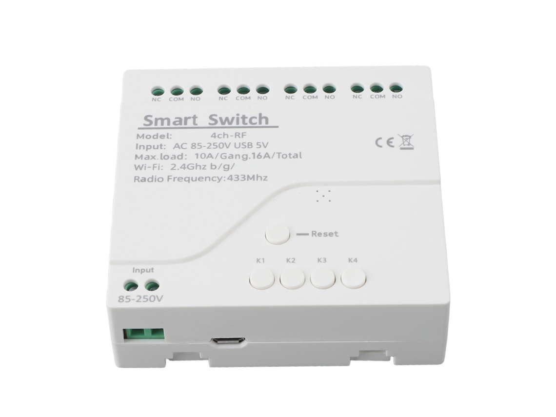 Laxiscreed Interruptor De Controle Remoto Sem Fio 4 Canais 3500w 433mhz Com Temporizador