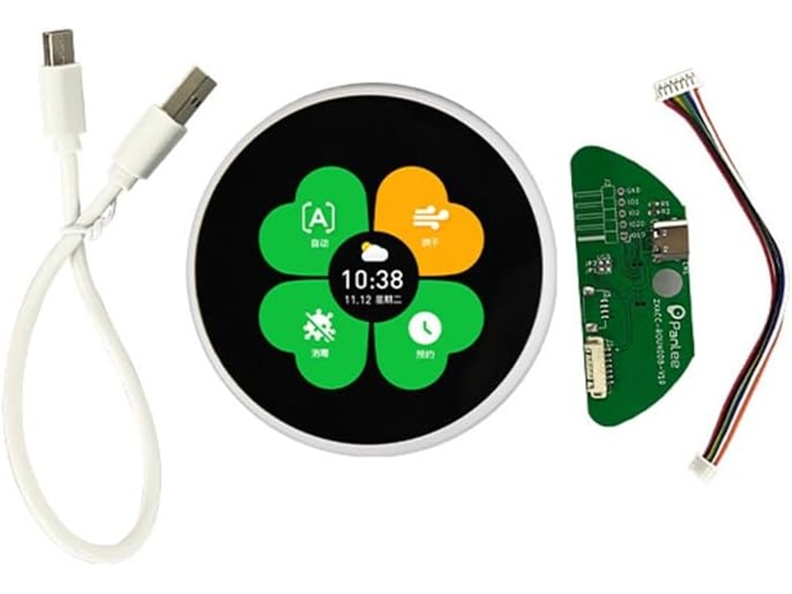 Tela de Botão Esp32 s3 de 2,1 Polegadas em Abs, Resolução de 480x480 Sem Suporte SFUSHOS