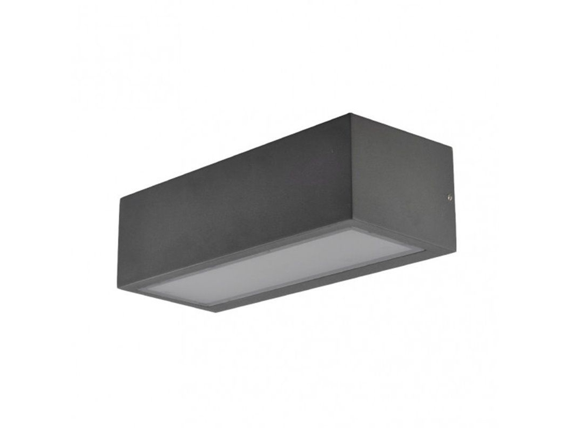 Candeeiro De Parede Exterior Cinzento Escuro Ip54 10,5x26x6,5 Cm Fabrilamp