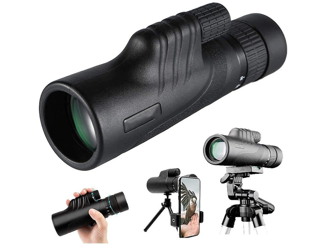 Telescópio Monocular 10 30x42 Hd Zoom Ip68 Tripé Adaptador Smartphone Observação Pássaros Viagens Caminhadas Preto Bestvite