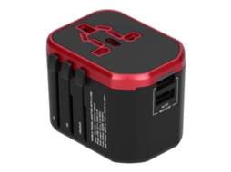 Laxiscreed Adaptador De Viagem Universal Com Portas Usb Para Carregar Dispositivos