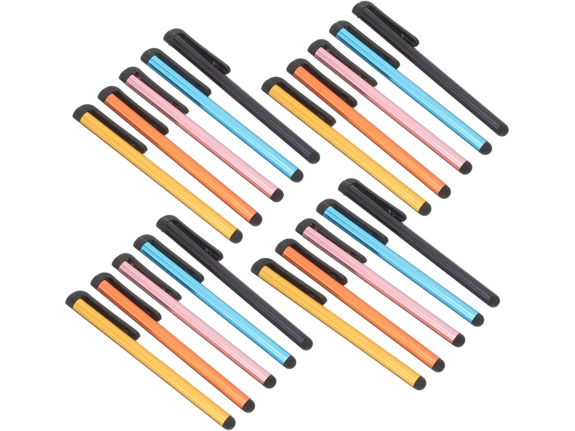 20 Canetas Stylus Ópticas Para Tela E Celular, Caneta Stylus Multifuncional Para Escrita Em Tablets, Cores Sortidas 20 Canetas Stylus Ó Gokoco