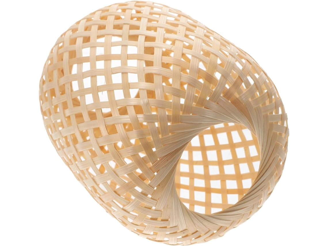 Bambu Trançado, Estilo Rústico, Leve, Fácil de Instalar, para Decoração de Quarto Ou Escritório. SFUSHOS